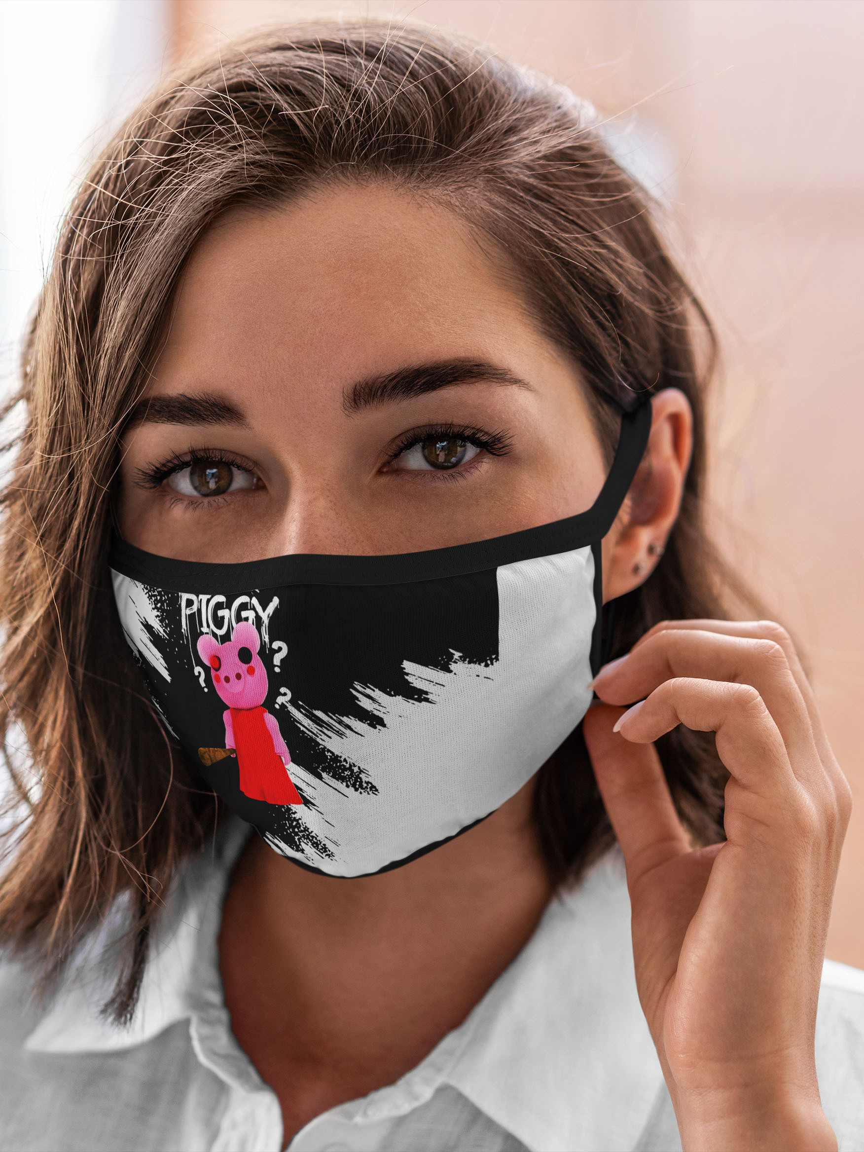 

Многоразовая маска унисекс Burnettie Roblox Piggy Свинка Пигги, Разноцветный, Roblox Piggy Свинка Пигги
