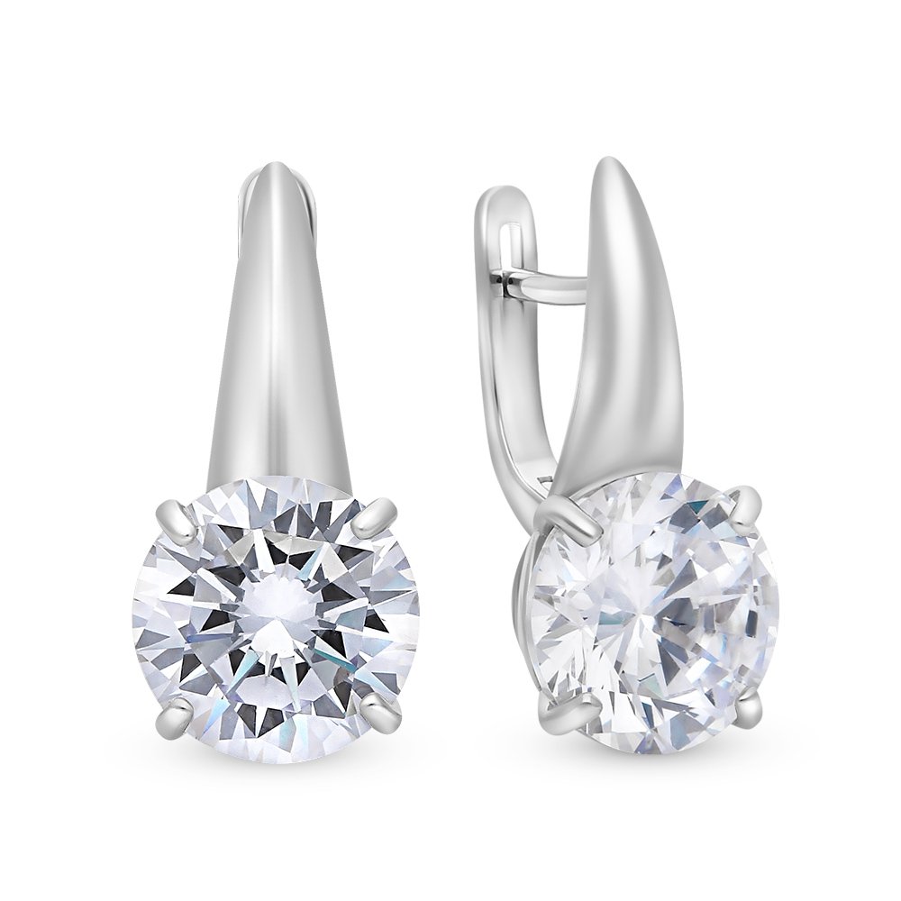 

Серьги из серебра с фианитом 585Gold 702006796, 702006796