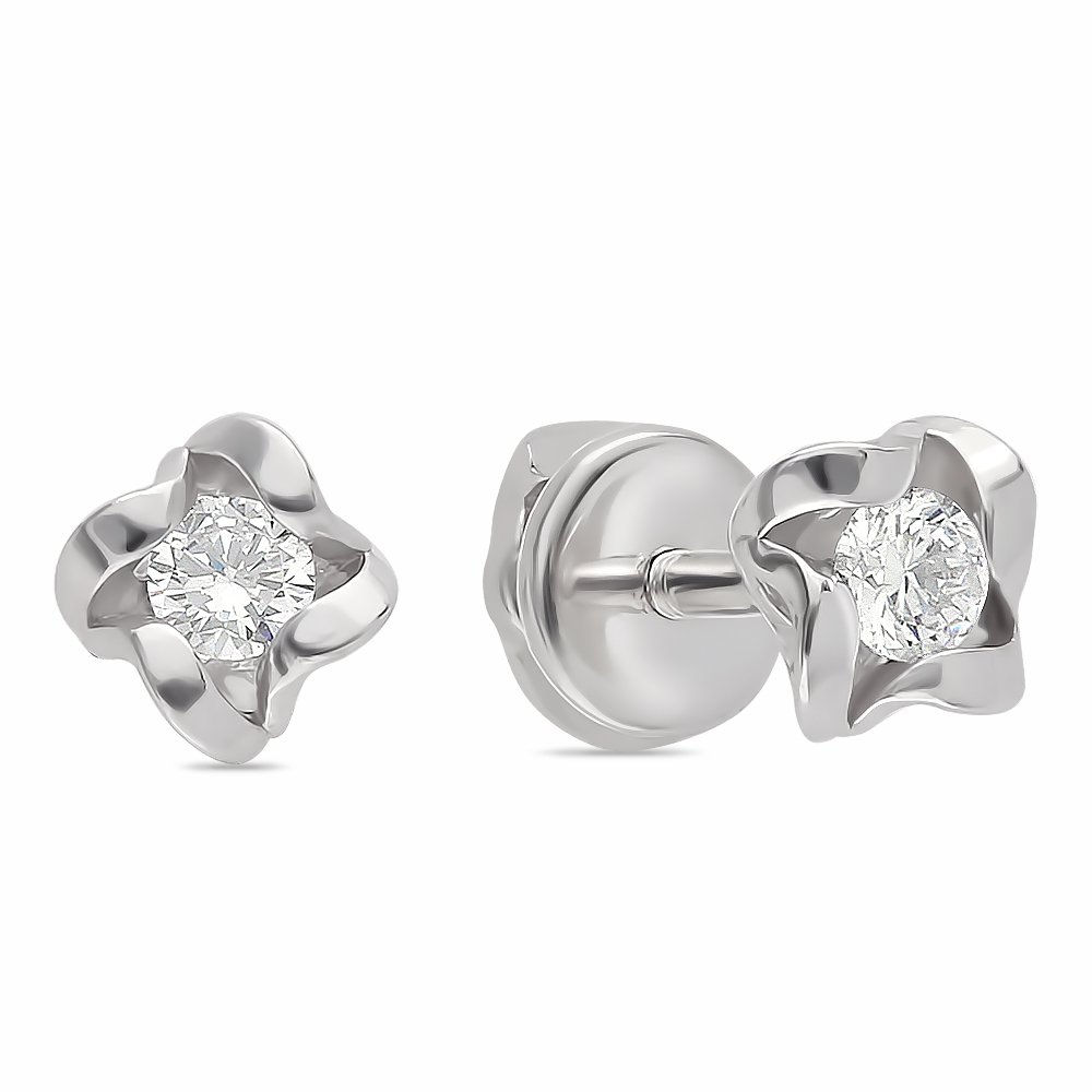 

Серьги из серебра с фианитом 585Gold 702006967, 702006967