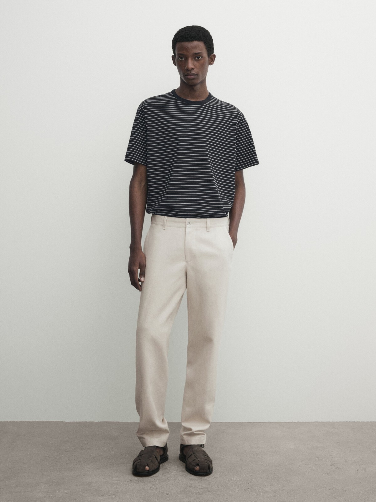 

Футболка мужская Massimo Dutti 1402/209-I2024 синяя S, Синий, 1402/209-I2024