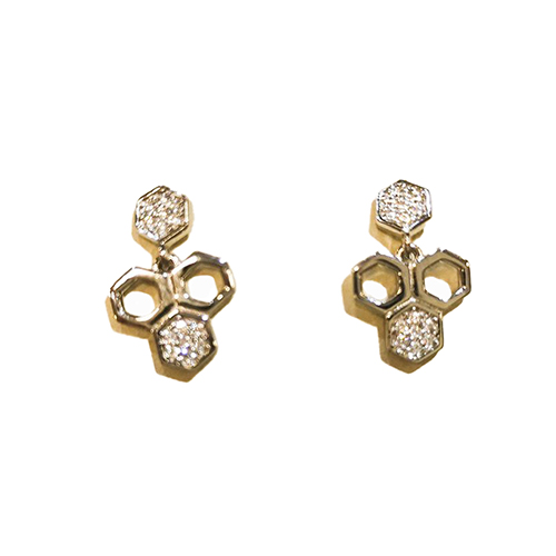 

Серьги из серебра с фианитом 585Gold 702006979, 702006979