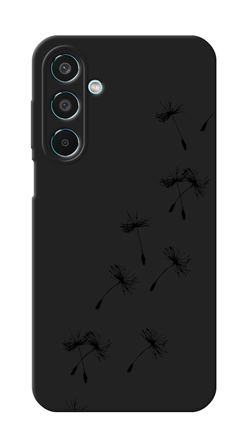 

Чехол Awog на Samsung Galaxy M35 "Летящие одуванчики", Черный, 2110052-1