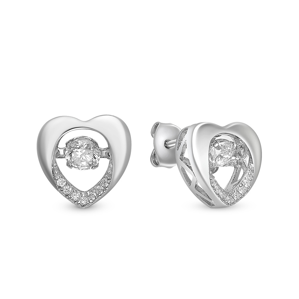 

Серьги из серебра с фианитом 585Gold 702006739, 702006739