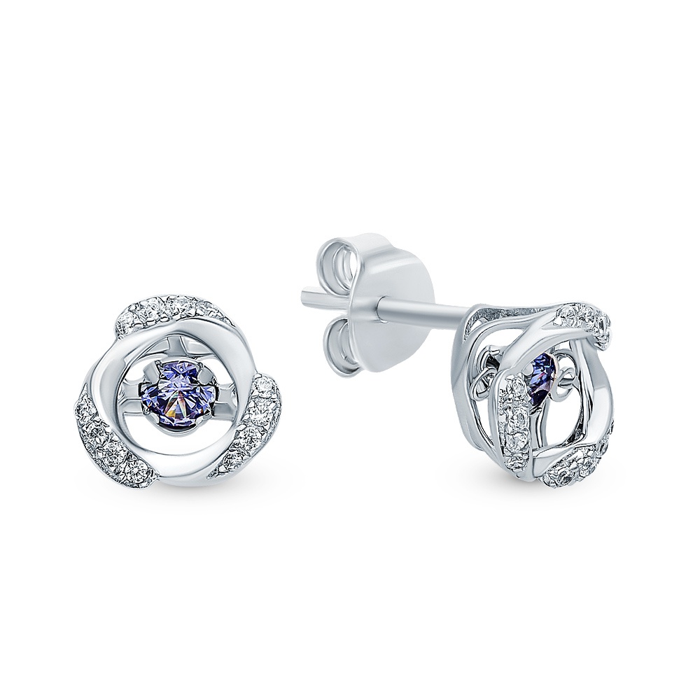 

Серьги из серебра с фианитом 585Gold 702006740, 702006740