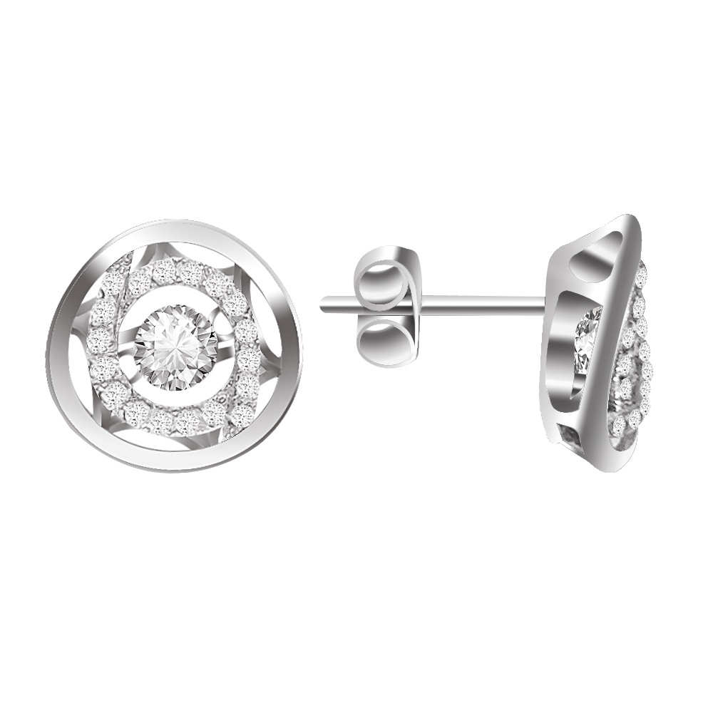 

Серьги из серебра с фианитом 585Gold 702006620, 702006620