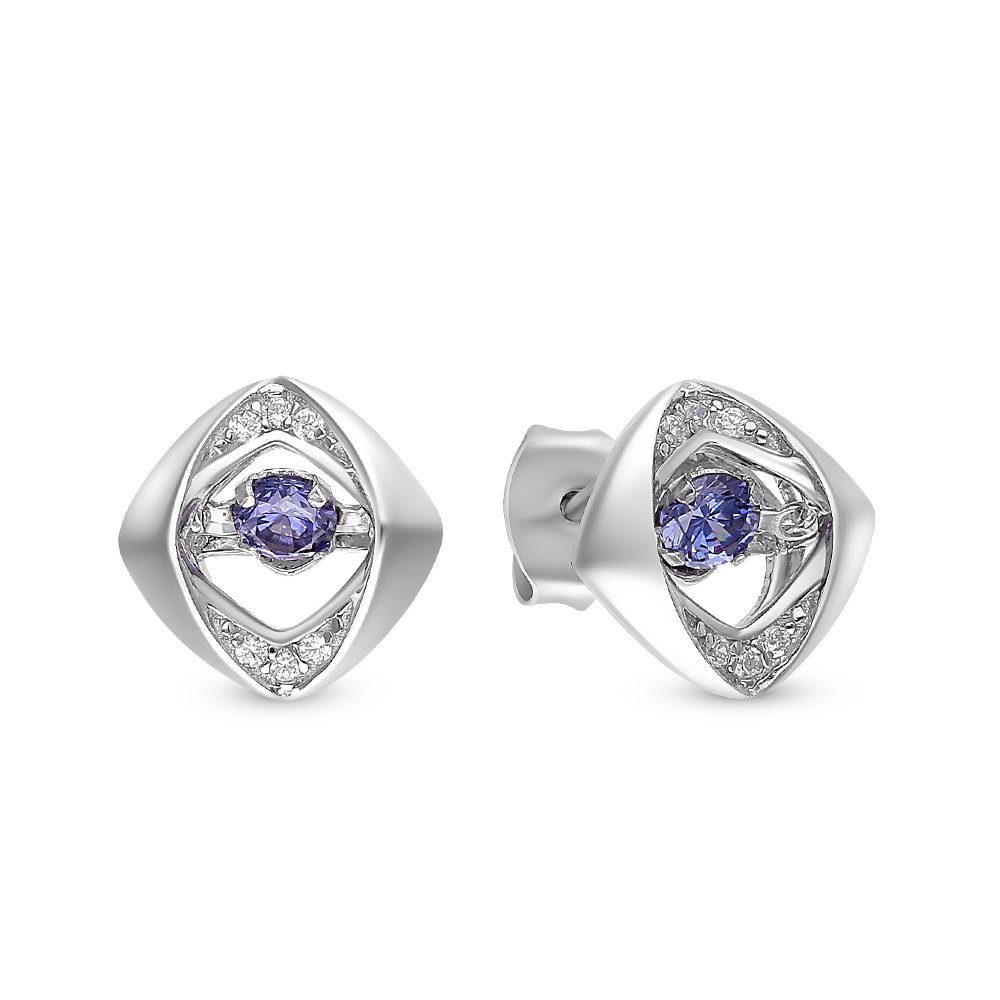 

Серьги из серебра с фианитом 585Gold 702006756, 702006756