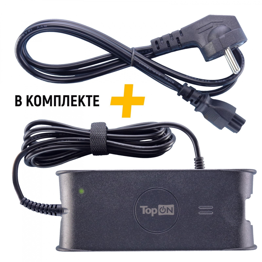 

391172-001 Блок питания для HP 19V 4.74A 7.4x5.0mm 90W TopON, Черный