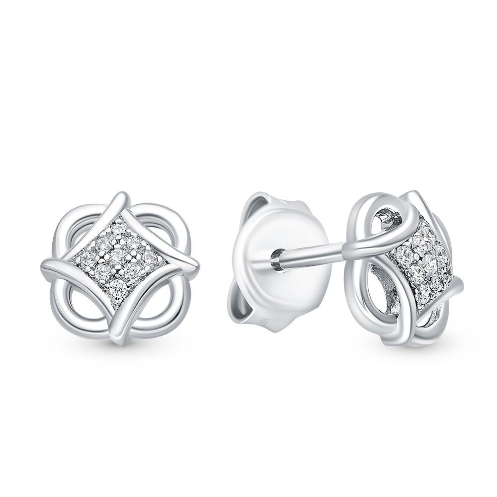 

Серьги из серебра с фианитом 585Gold 702006645, 702006645