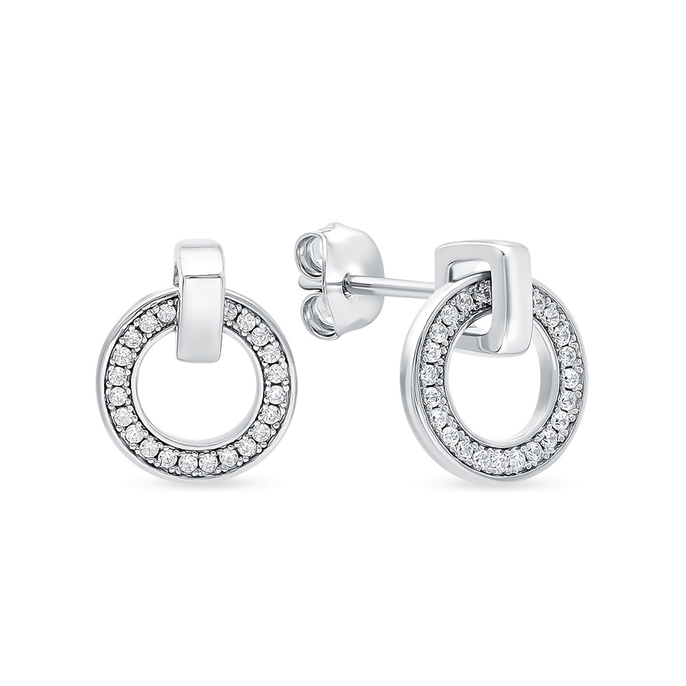 

Серьги из серебра с фианитом 585Gold 702006872, 702006872