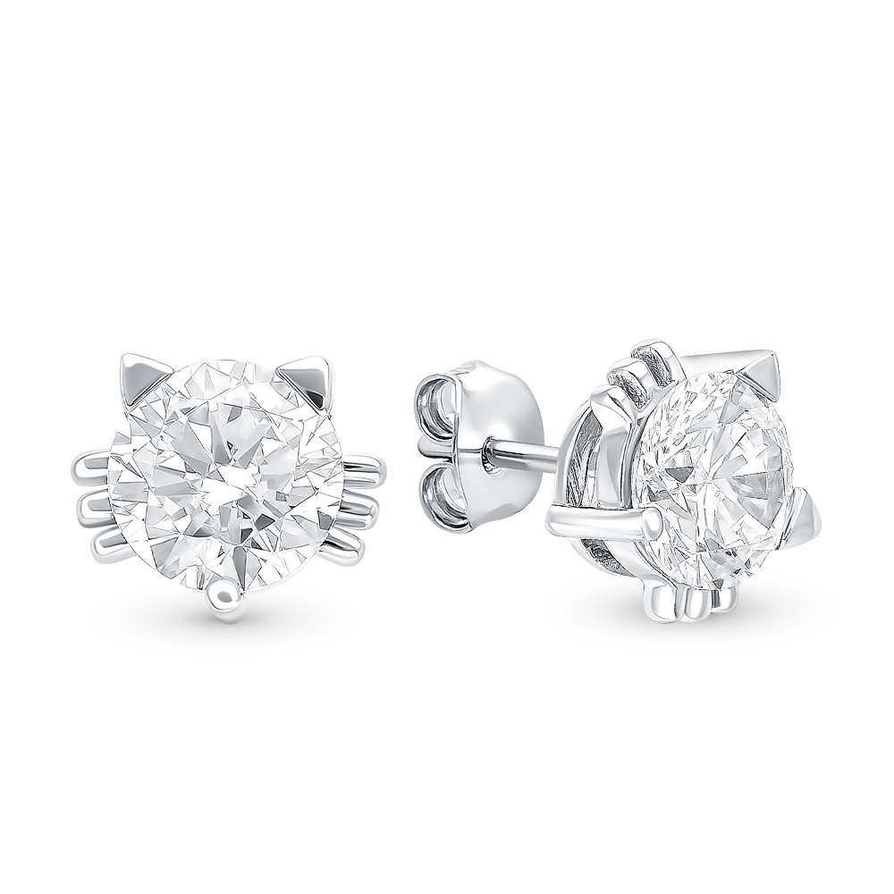 

Серьги из серебра с фианитом 585Gold 702006998, 702006998