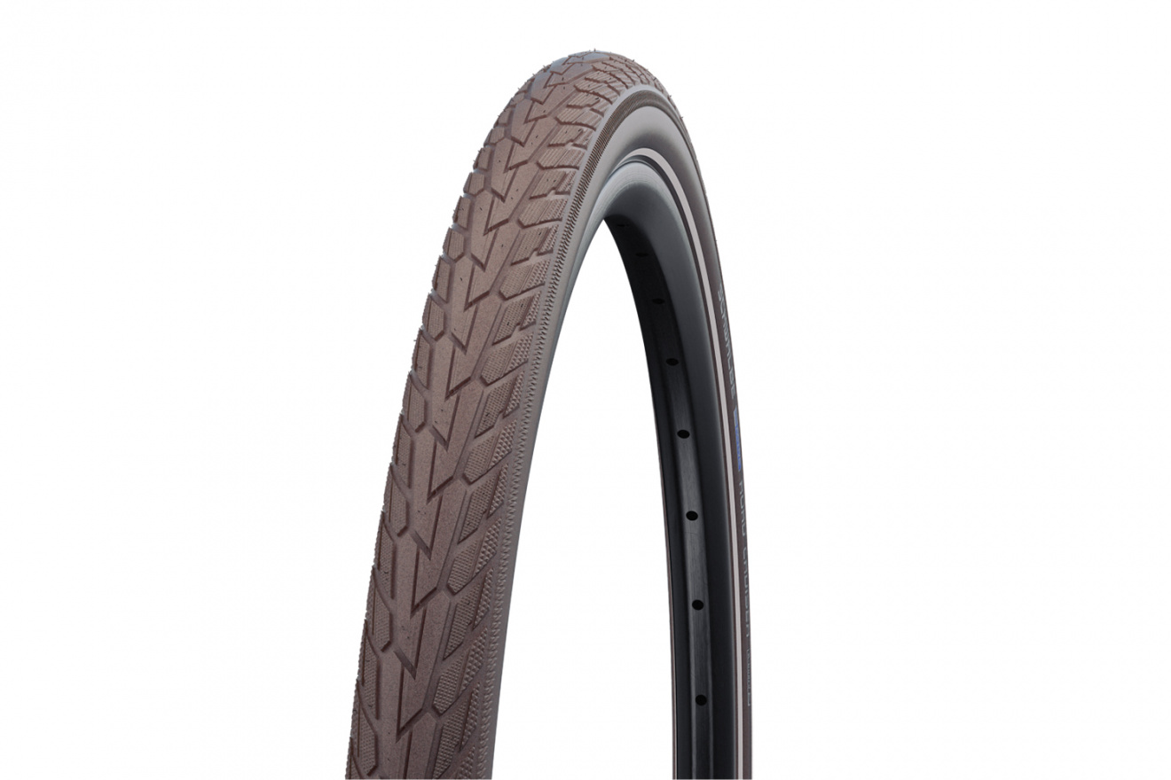 

Покрышка Schwalbe ROAD CRUISER 28x1.60 (42-622) K-Guard, TwinSkin (светоотр пол) кофейная, Коричневый