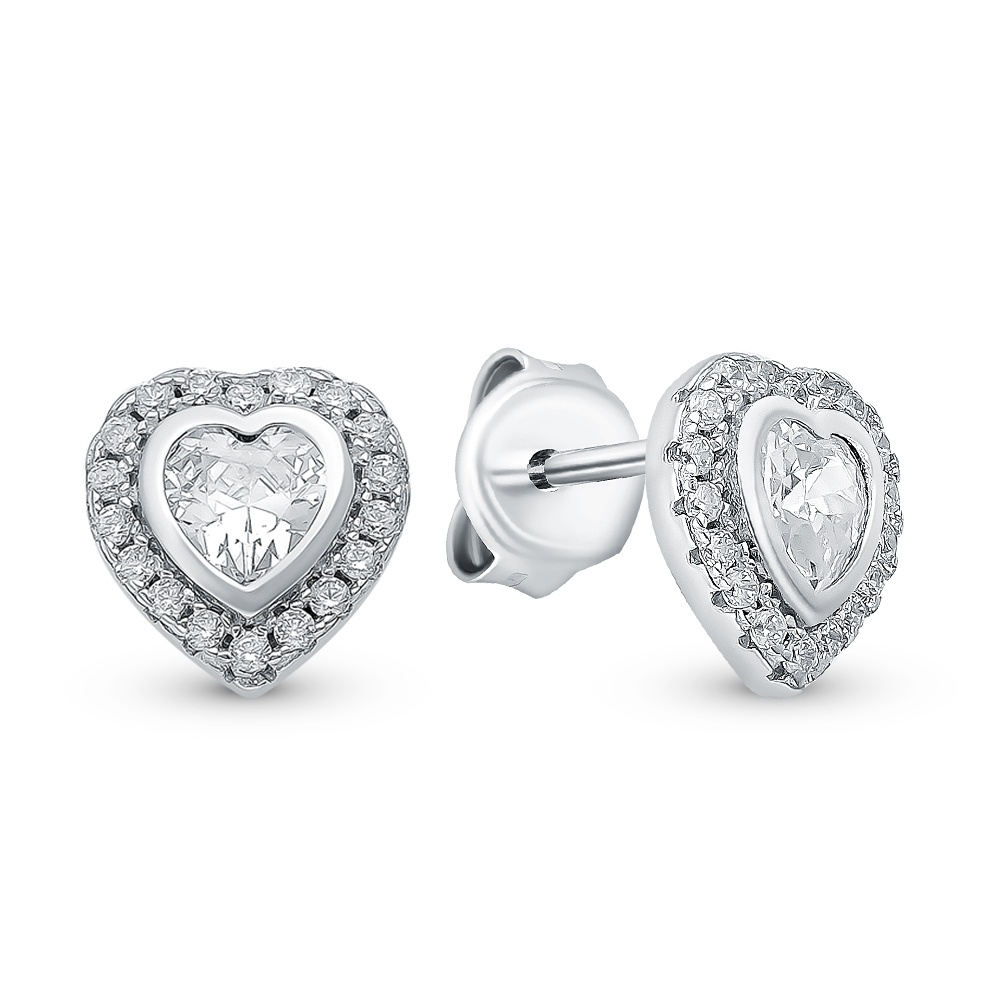 

Серьги из серебра с фианитом 585Gold 702006629, 702006629