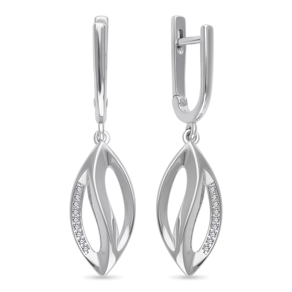 

Серьги из серебра с фианитом 585Gold 702007342, 702007342
