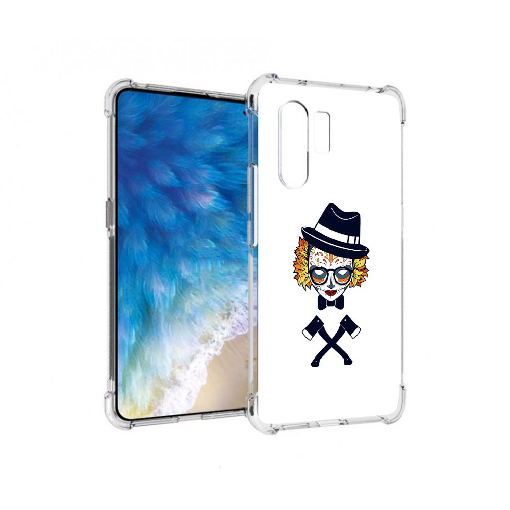 

Чехол MyPads Tocco для Vivo X30 девушка в маске с топорами рисунок (PT142331.408.304), Прозрачный, Tocco