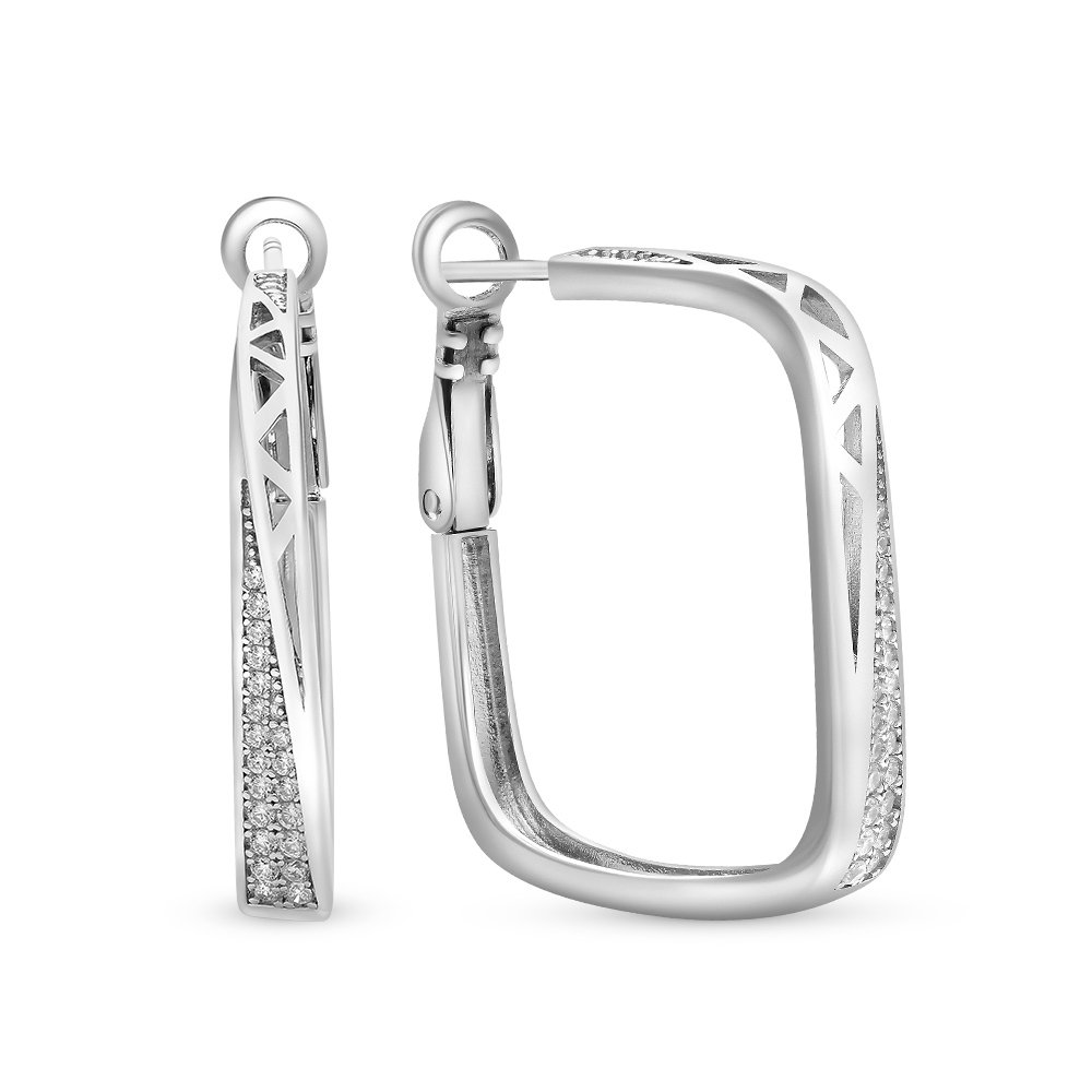 

Серьги из серебра с фианитом 585Gold 702007366, 702007366