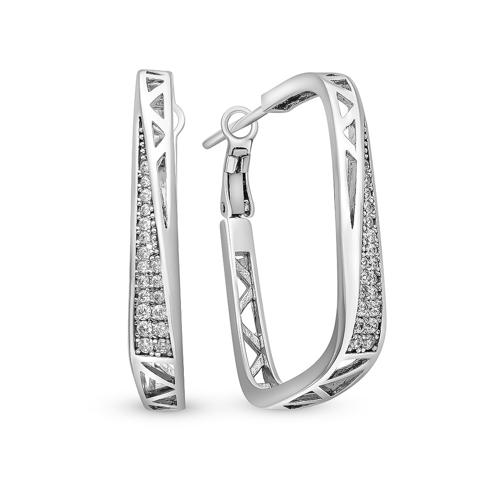 

Серьги из серебра с фианитом 585Gold 702007434, 702007434