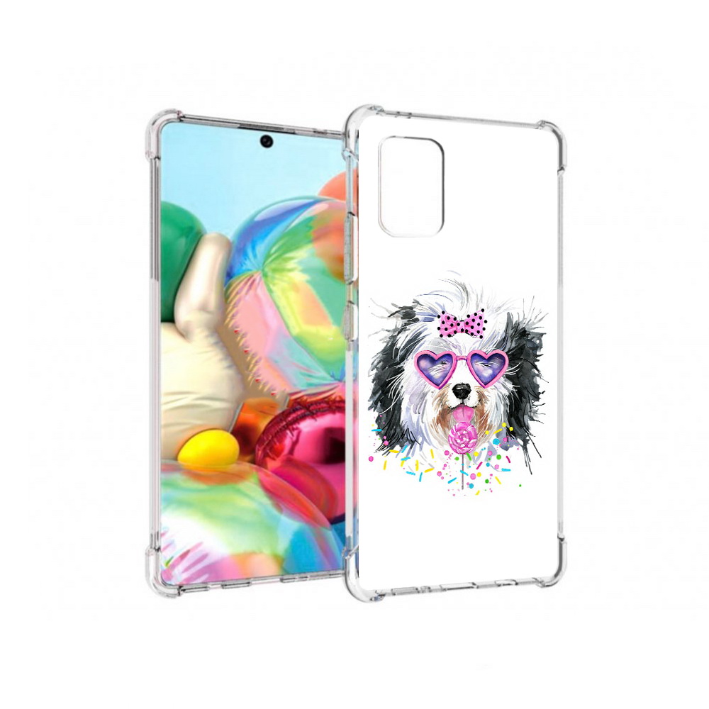 

Чехол MyPads Tocco для Samsung Galaxy A71 пушистик (PT226912.529.559), Прозрачный, Tocco