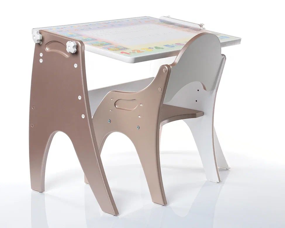 Набор детской мебели Тех Кидс Трансформер стол-мольберт растущий Буквы-Цифры латте