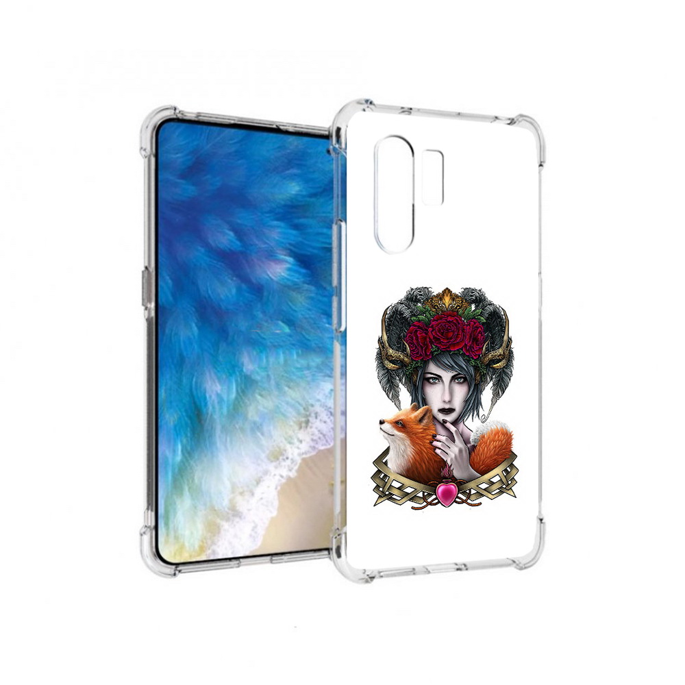 

Чехол MyPads Tocco для Vivo X30 девушка с лисой (PT142331.408.314), Прозрачный, Tocco