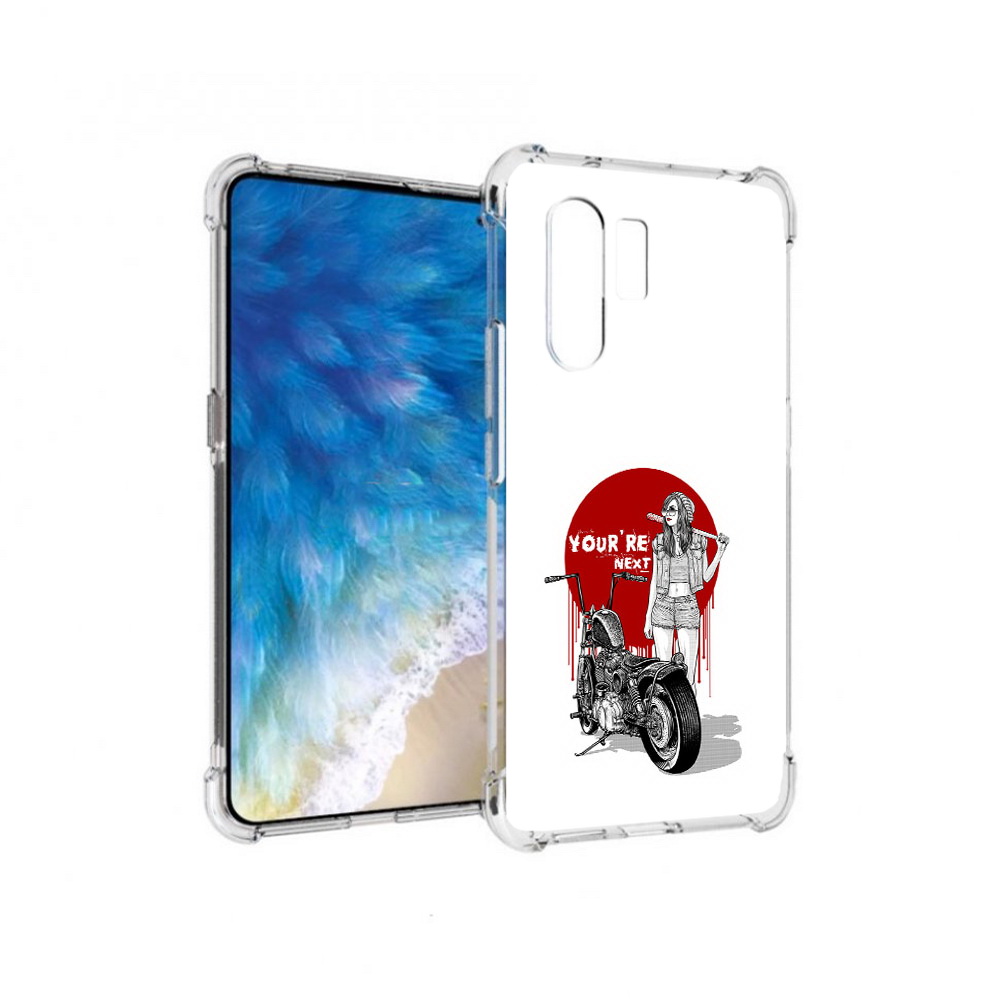 Чехол MyPads Tocco для Vivo X30 девушка с мотоциклом (PT142331.408.315)