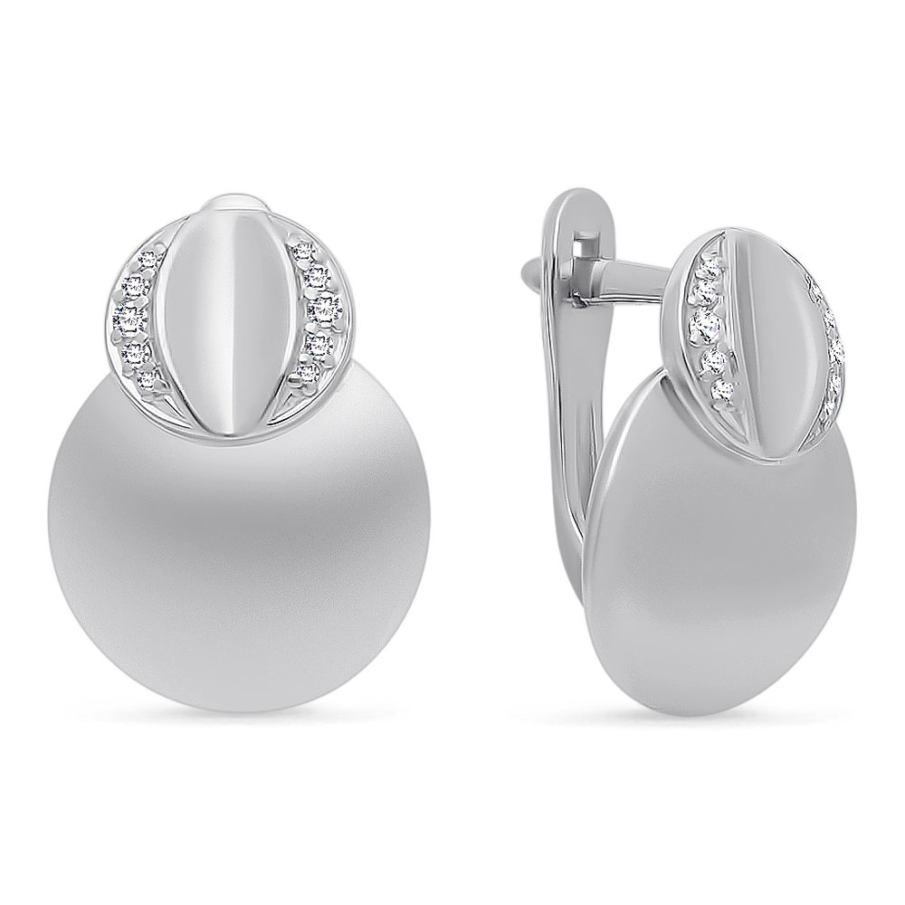 

Серьги из серебра с фианитом 585Gold 702007469, 702007469