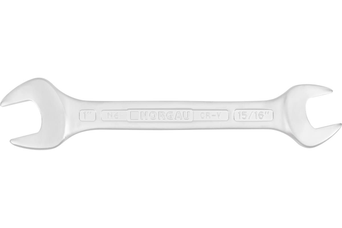 

Ключ NORGAU Industrial гаечный рожковый двусторонний, дюймовый 15/16"x1", SKE-169-205