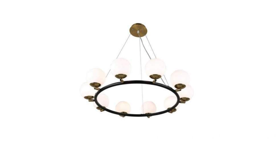 фото Lumina deco подвесная люстра modica  ldp 6032-10 bk+md