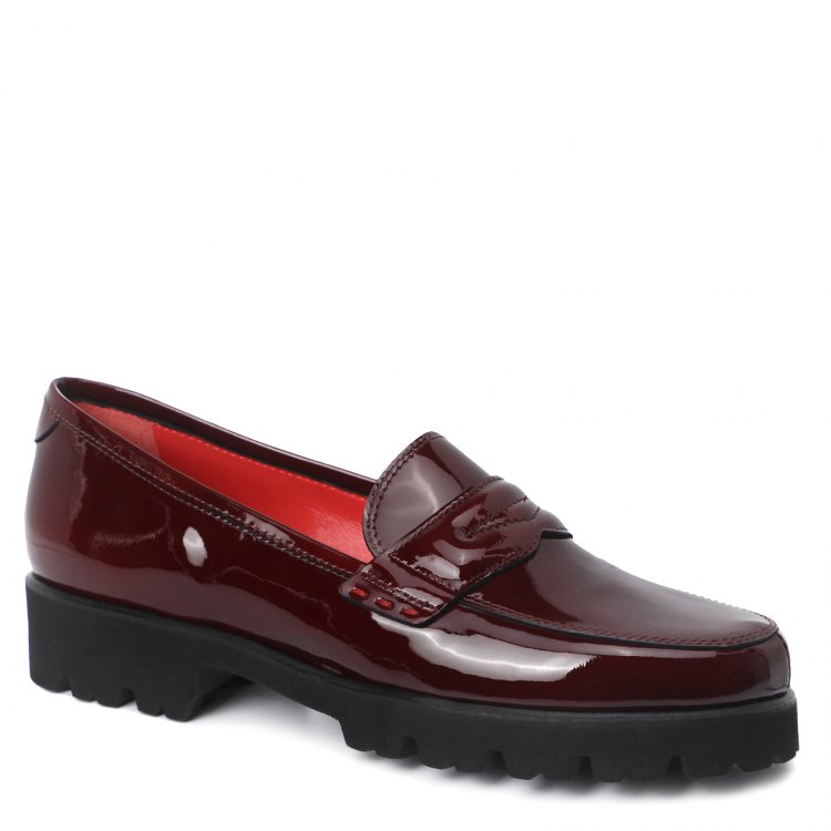

Лоферы женские Pas De Rouge 3200 бордовые 38 EU, 3200