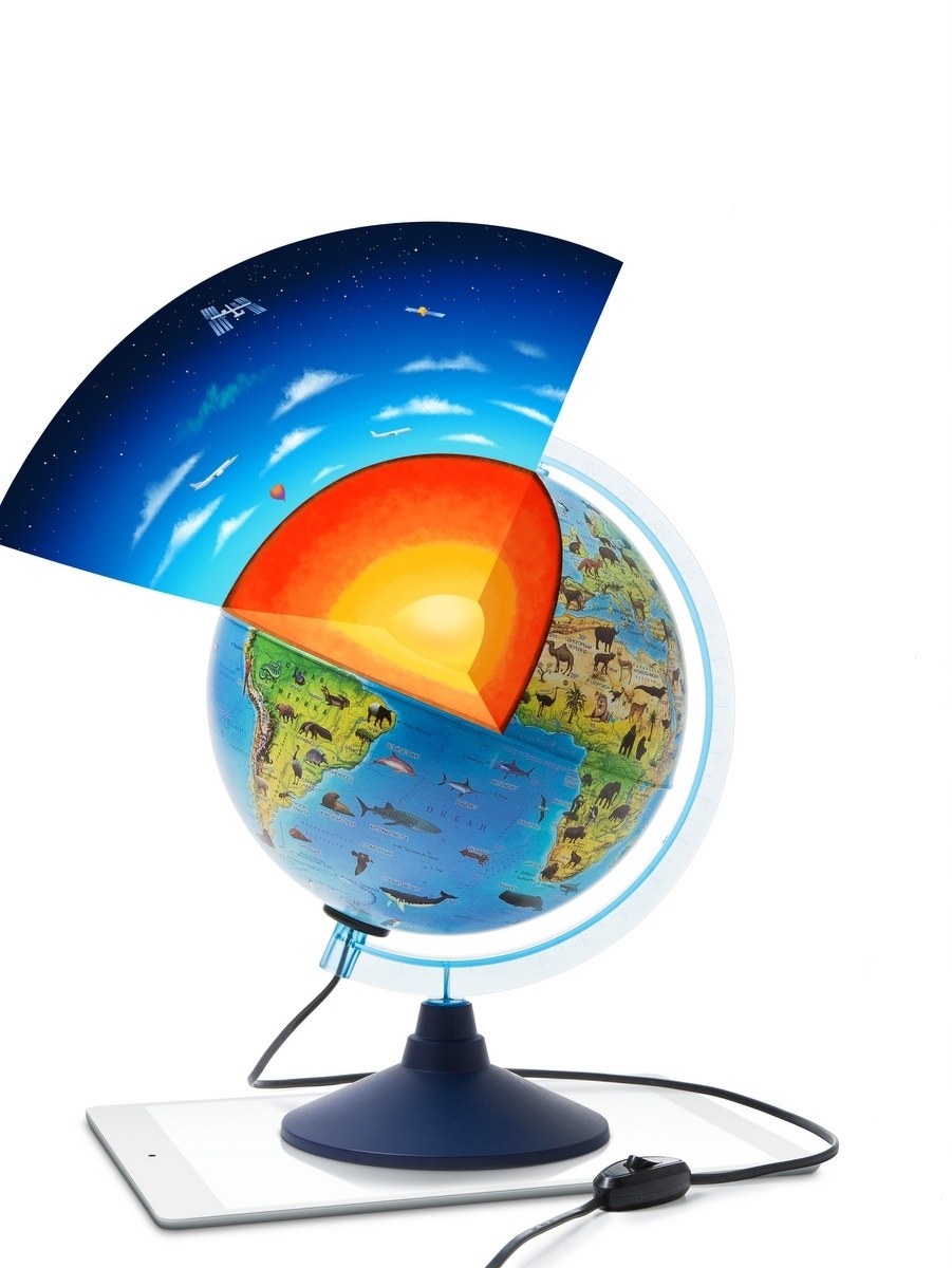 

Глобус Globen Зоогеографический (Детский) 32 см.,с LED-подсветкой + VR очки, INT13200342