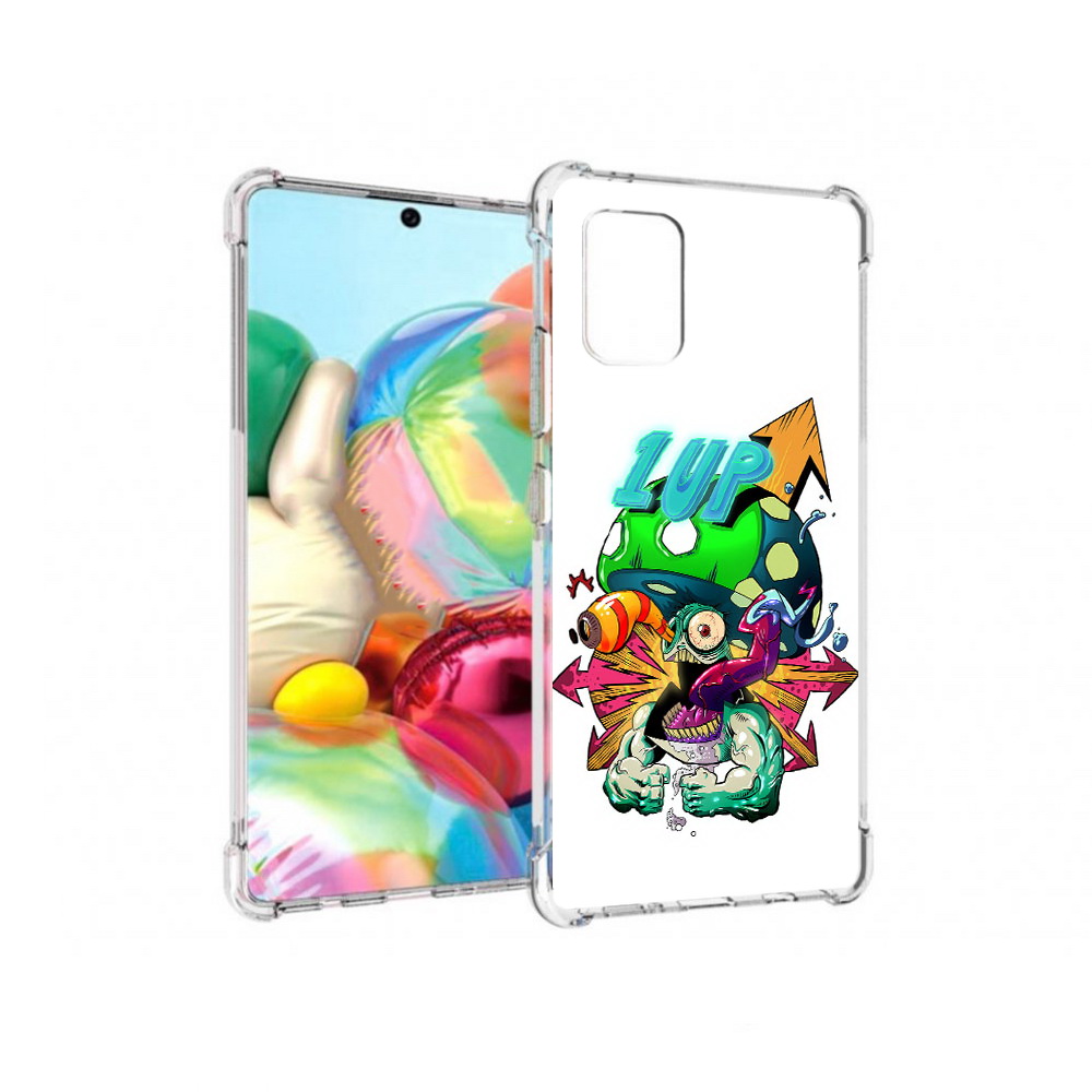 

Чехол MyPads Tocco для Samsung Galaxy A71 сильный гриб абстракция (PT226912.529.599), Прозрачный, Tocco