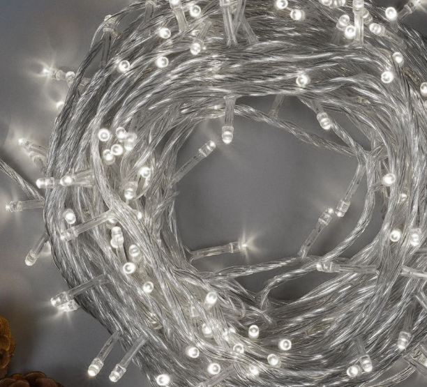 

Световая гирлянда новогодняя Нить БелыйГирлянда 5 м белый теплый, Нить