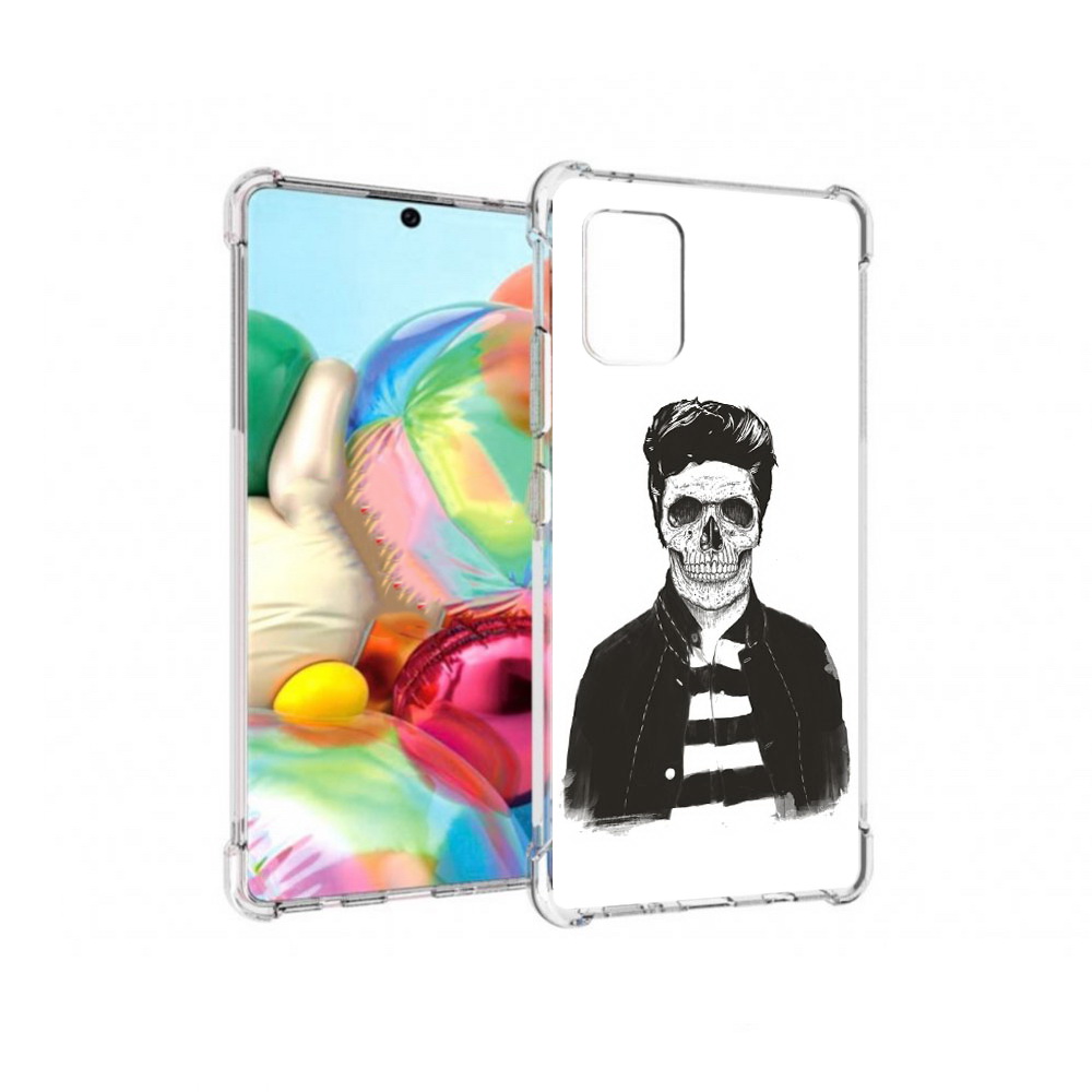 

Чехол MyPads Tocco для Samsung Galaxy A71 скелет (PT226912.529.604), Прозрачный, Tocco