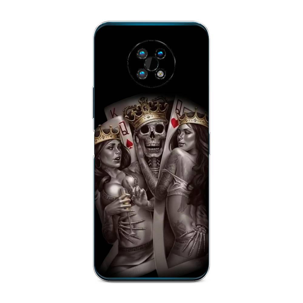 

Чехол на Nokia G50 "Карты король и королевы", Серый;желтый, 124950-6