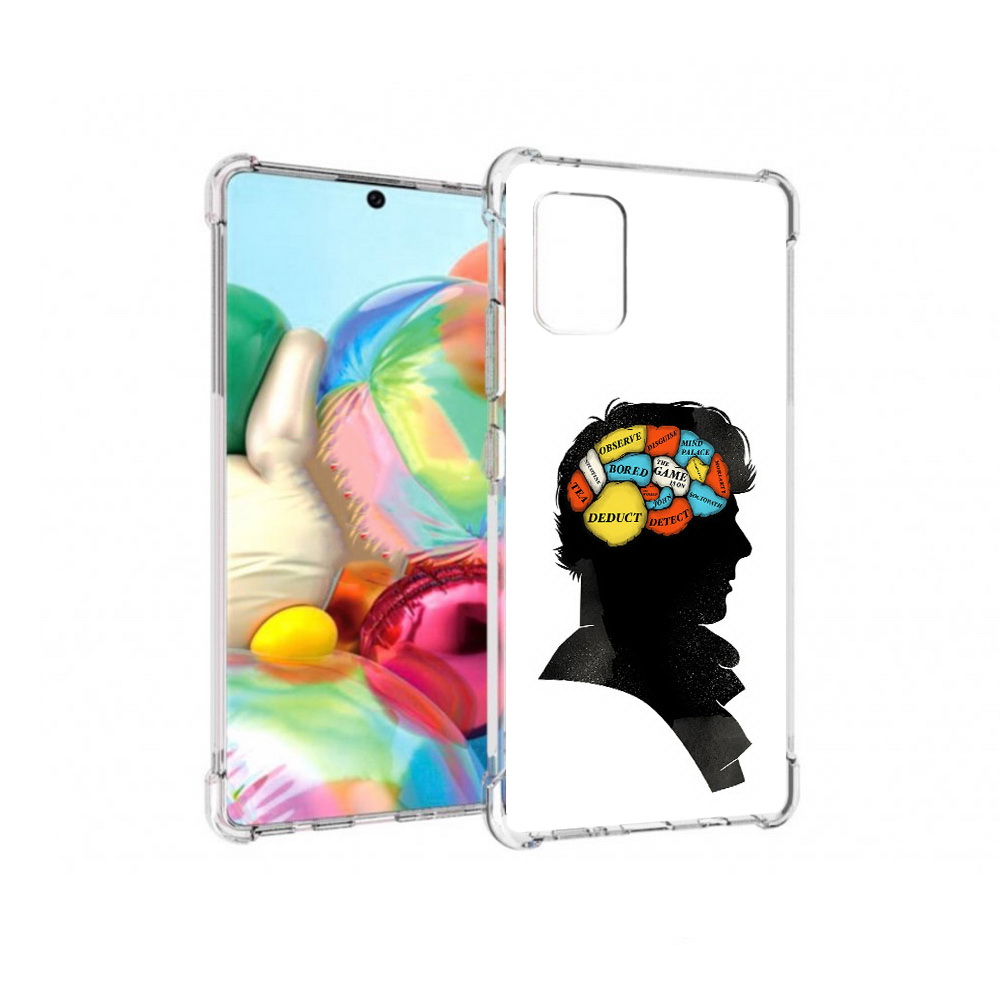 

Чехол MyPads Tocco для Samsung Galaxy A71 темный рисунок (PT226912.529.640), Прозрачный, Tocco