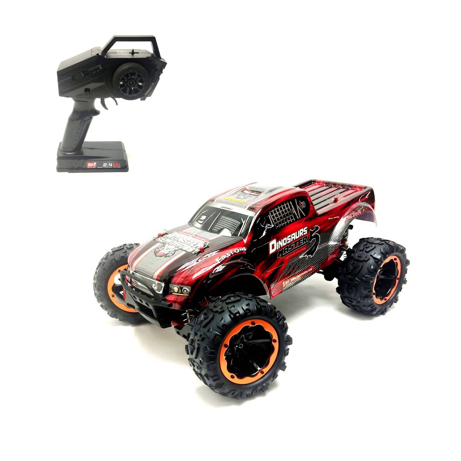 

Радиоуправляемый монстр Remo Hobby Dinosaurs Master 5 4WD 1:8 2,4G RH8036NEW-RED, Dinosaurs Master 5 RH8036NEW-RED