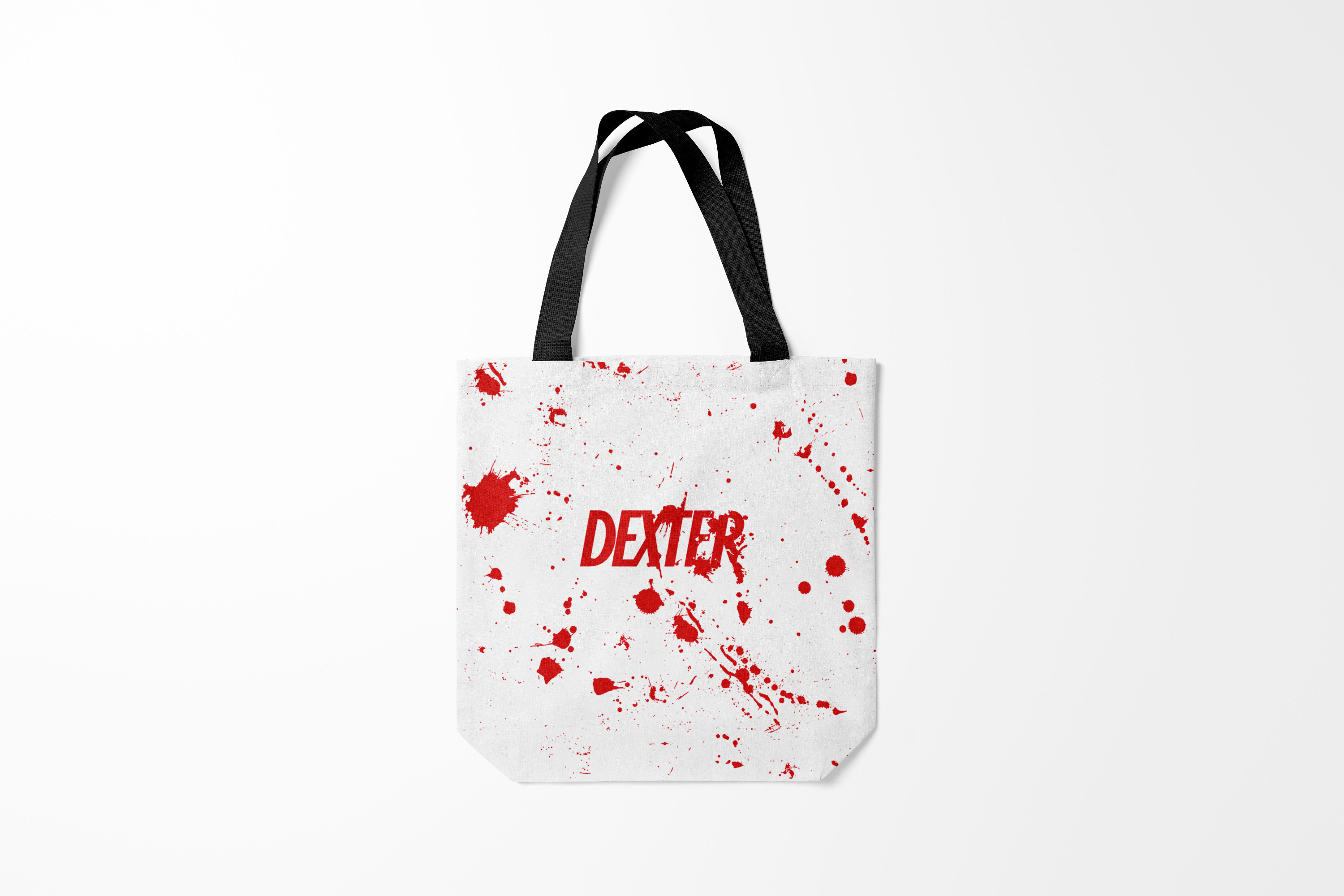 

Сумка шoппер унисекс Burnettie Dexter logo Декстер брызги крови, разноцветный, Dexter logo Декстер брызги крови