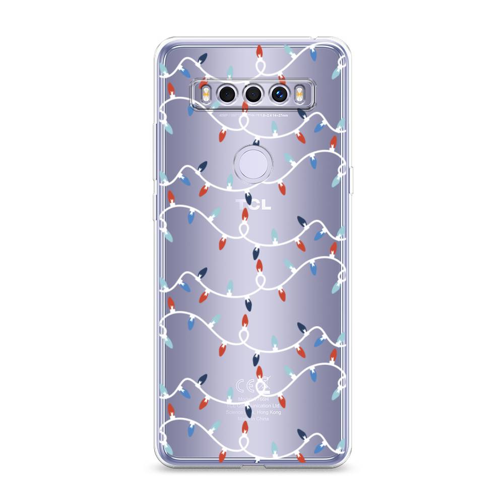 

Чехол для TCL 10 SE "Разноцветная гирлянда", Белый;красный;синий, 290150-5