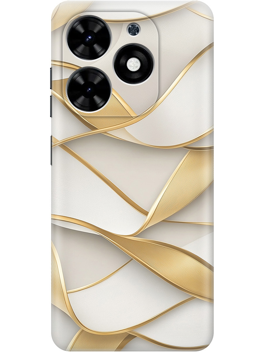 

Силиконовый чехол на Tecno Spark Go 2024/Spark 20/20C/Pop 8 с принтом 863676, Прозрачный;белый;золотистый, 777768831