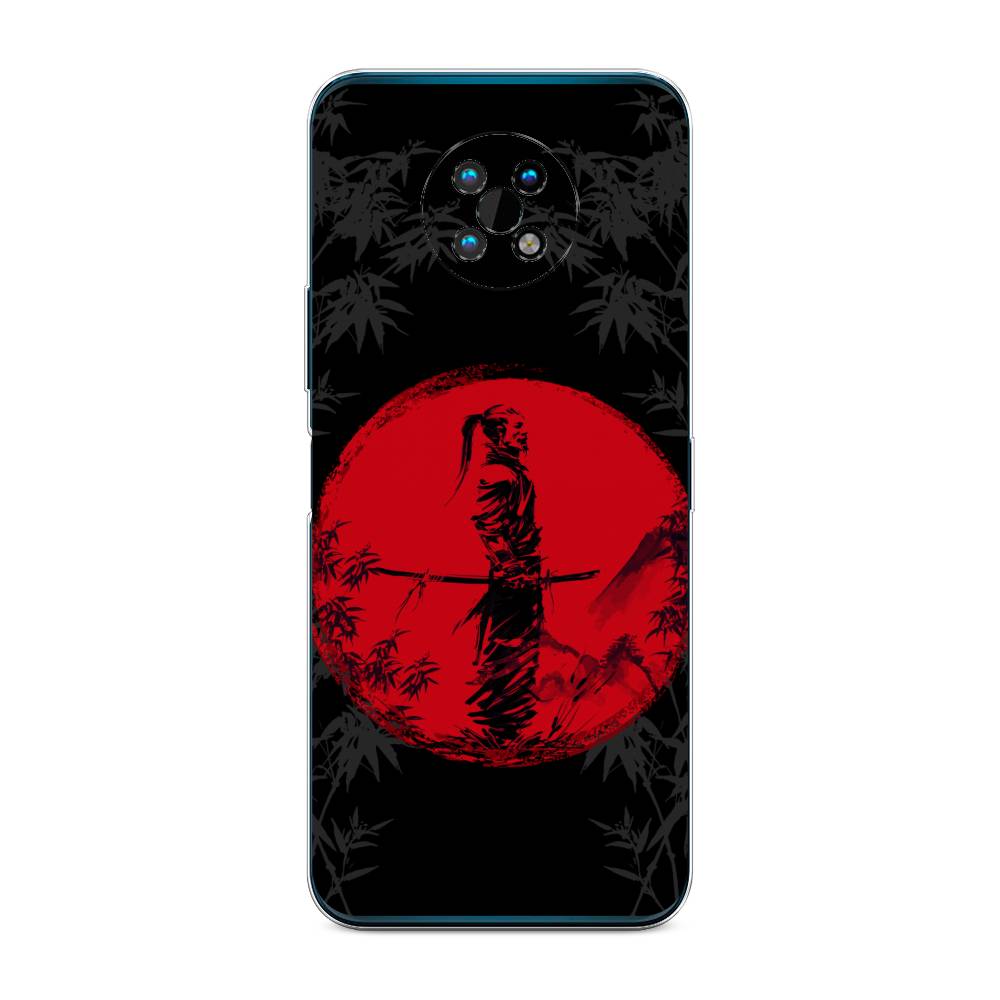 

Чехол на Nokia G50 "Самурай на красном фоне", Черный;красный;серый, 124950-4