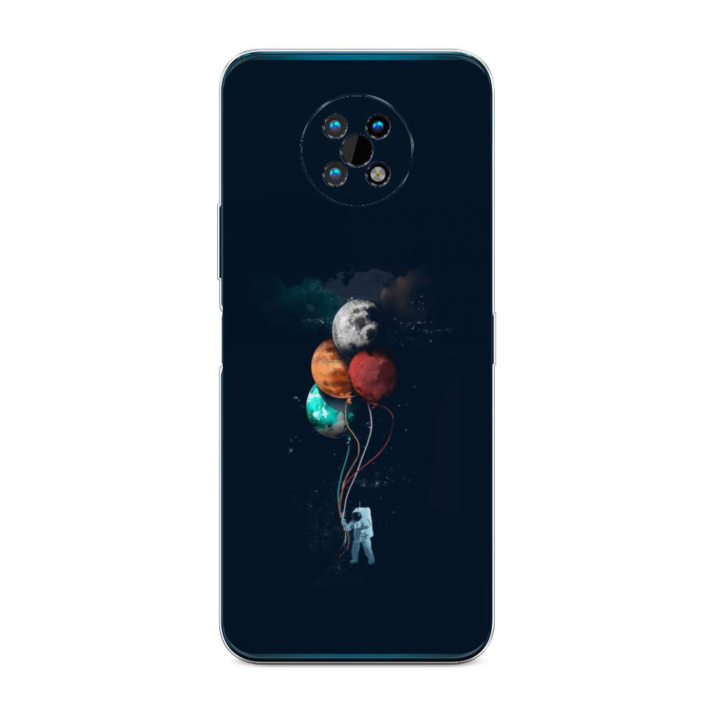 

Чехол на Nokia G50 "Космонавт с шариками", Разноцветный, 124950-4