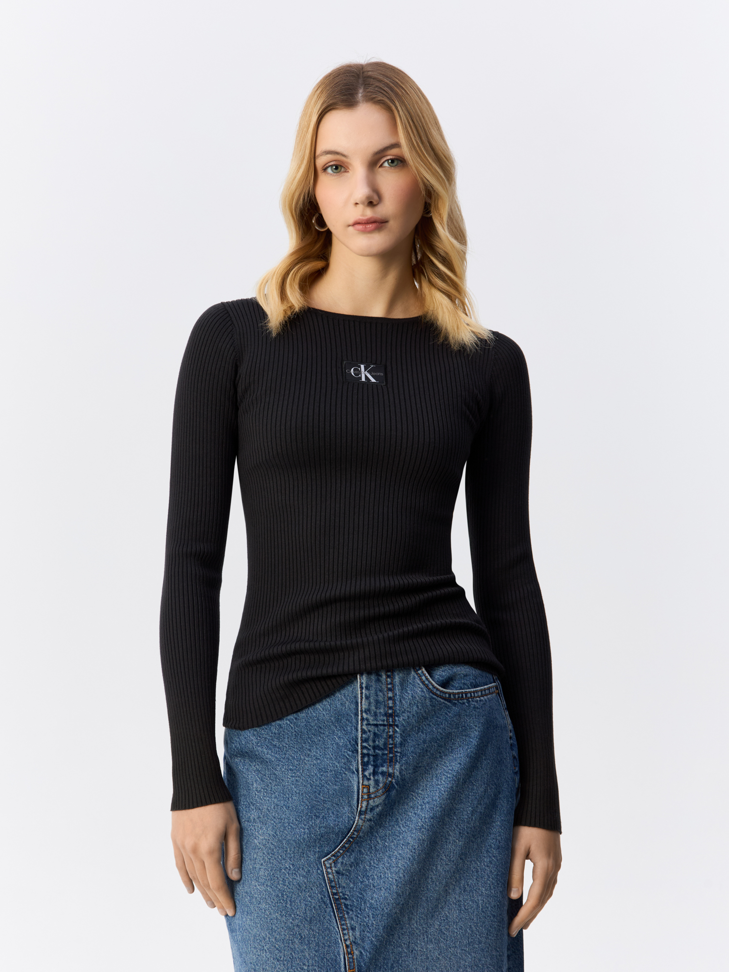 

Джемпер женский Calvin Klein Jeans J20J223611 черный XL, J20J223611