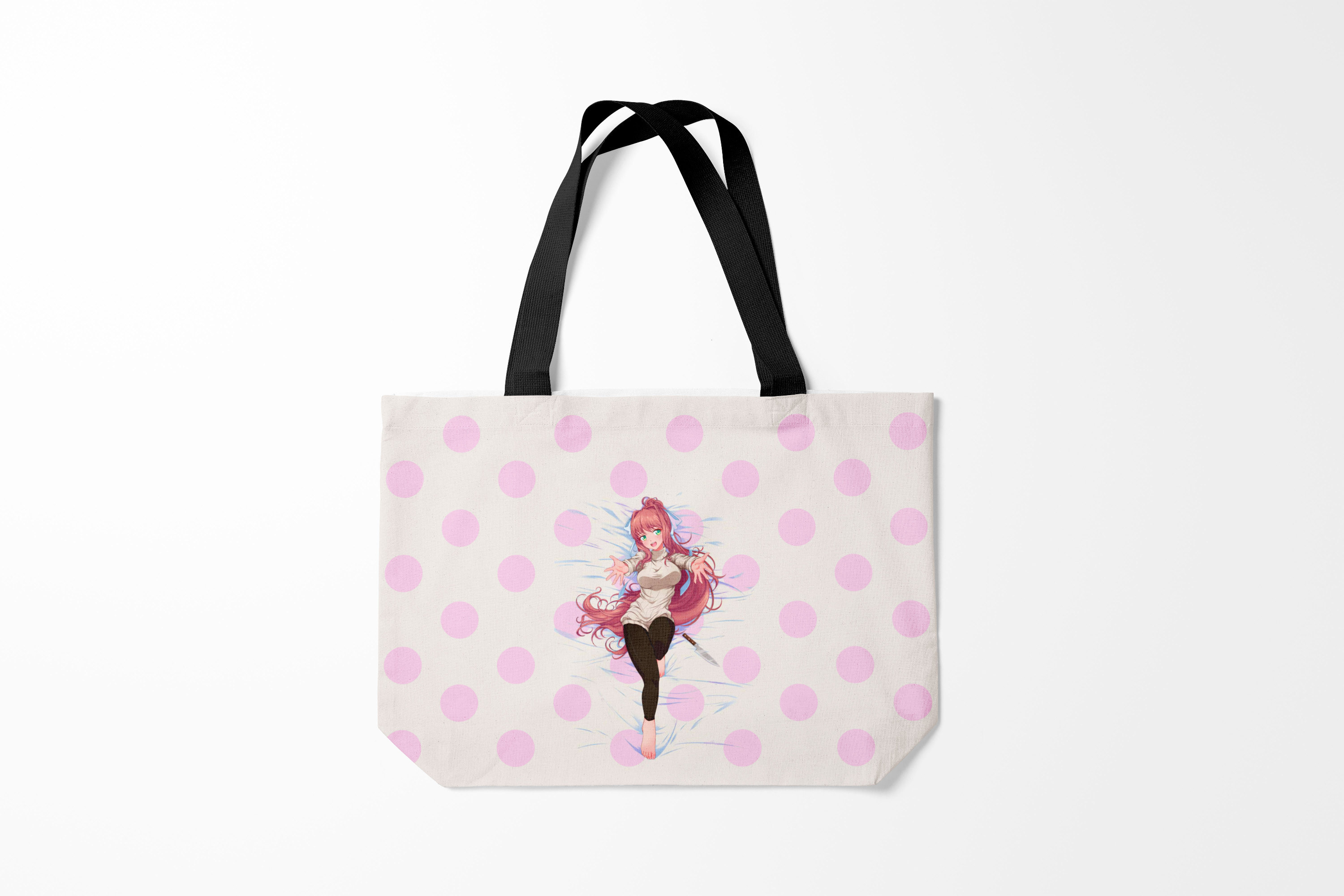 

Сумка шoппер унисекс Burnettie Разные игры Doki Monika Моника, белый, Разные игры Doki Monika Моника