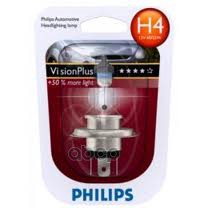 

H4 Visionplus 12V (60/55W) Лампа В Блистере Philips 12342VPB1