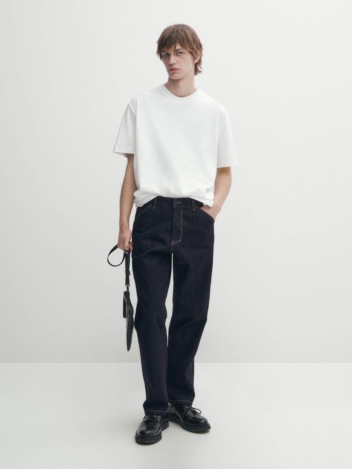 

Футболка мужская Massimo Dutti 1417/275-I2024 белая XL, Белый, 1417/275-I2024