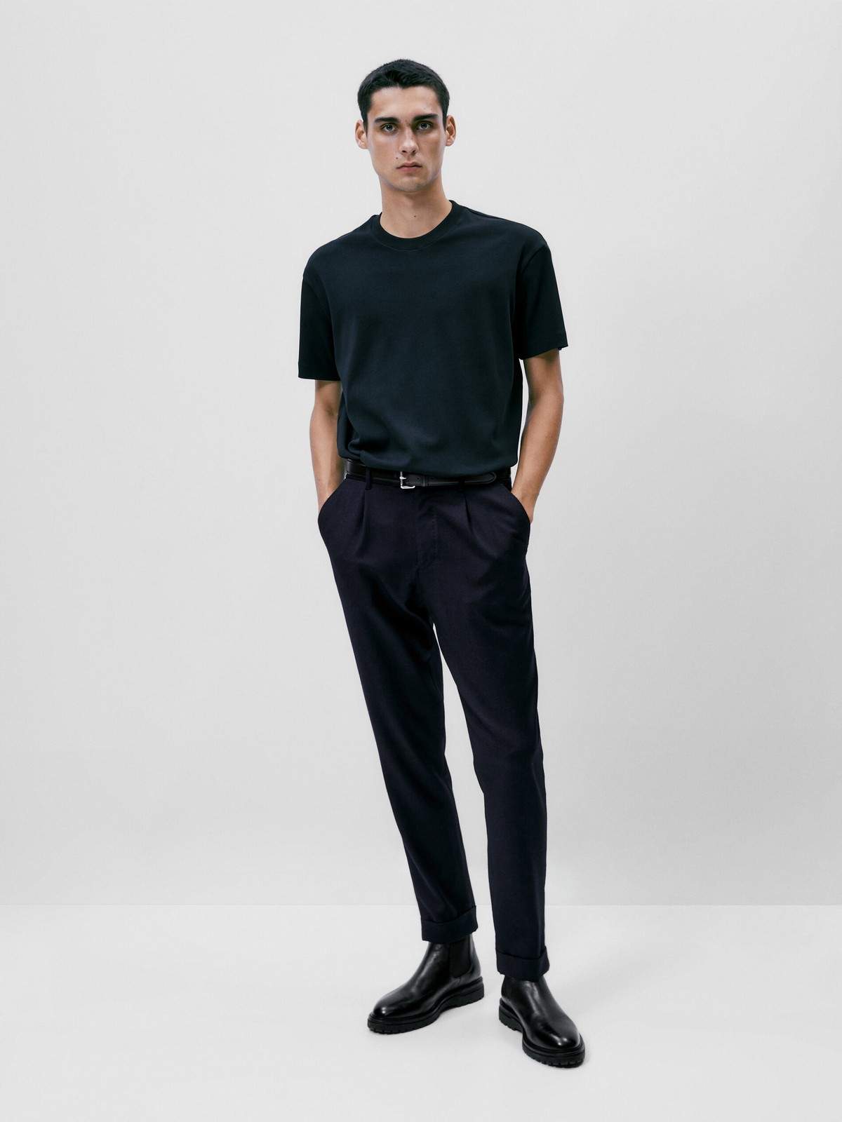 

Футболка мужская Massimo Dutti 1417/275-I2024 синяя S, Синий, 1417/275-I2024