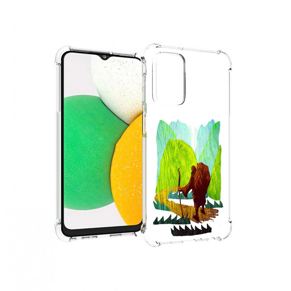 

Чехол MyPads Tocco для Samsung Galaxy A23 Лесная тропа, Прозрачный, Tocco