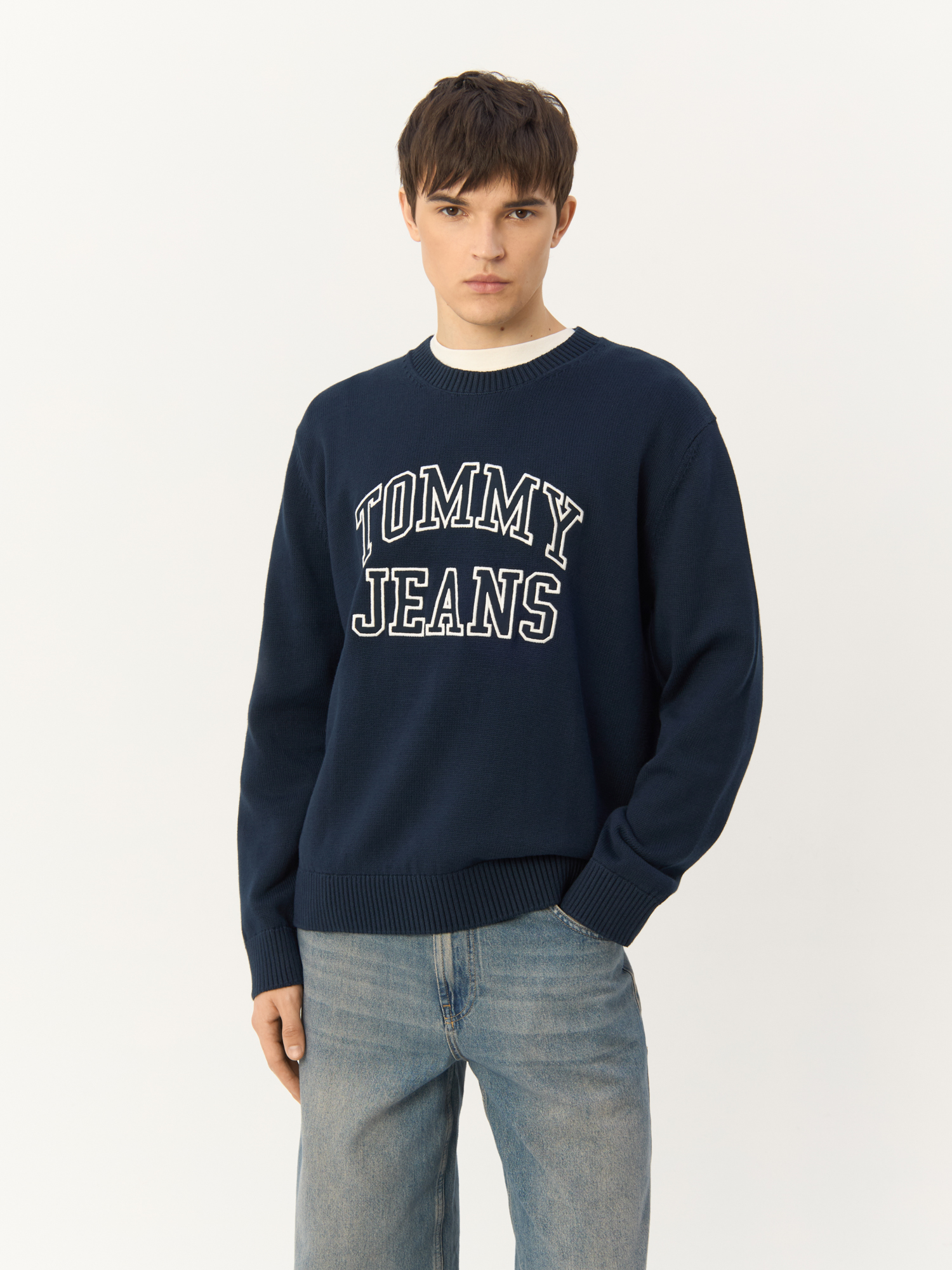 

Джемпер мужской Tommy Hilfiger Tjm Reg Tj Prep DM0DM19178 синий M, Tjm Reg Tj Prep