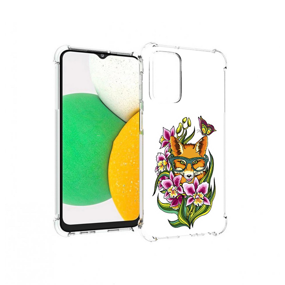 

Чехол MyPads Tocco для Samsung Galaxy A23 Лиса в цветах, Прозрачный, Tocco