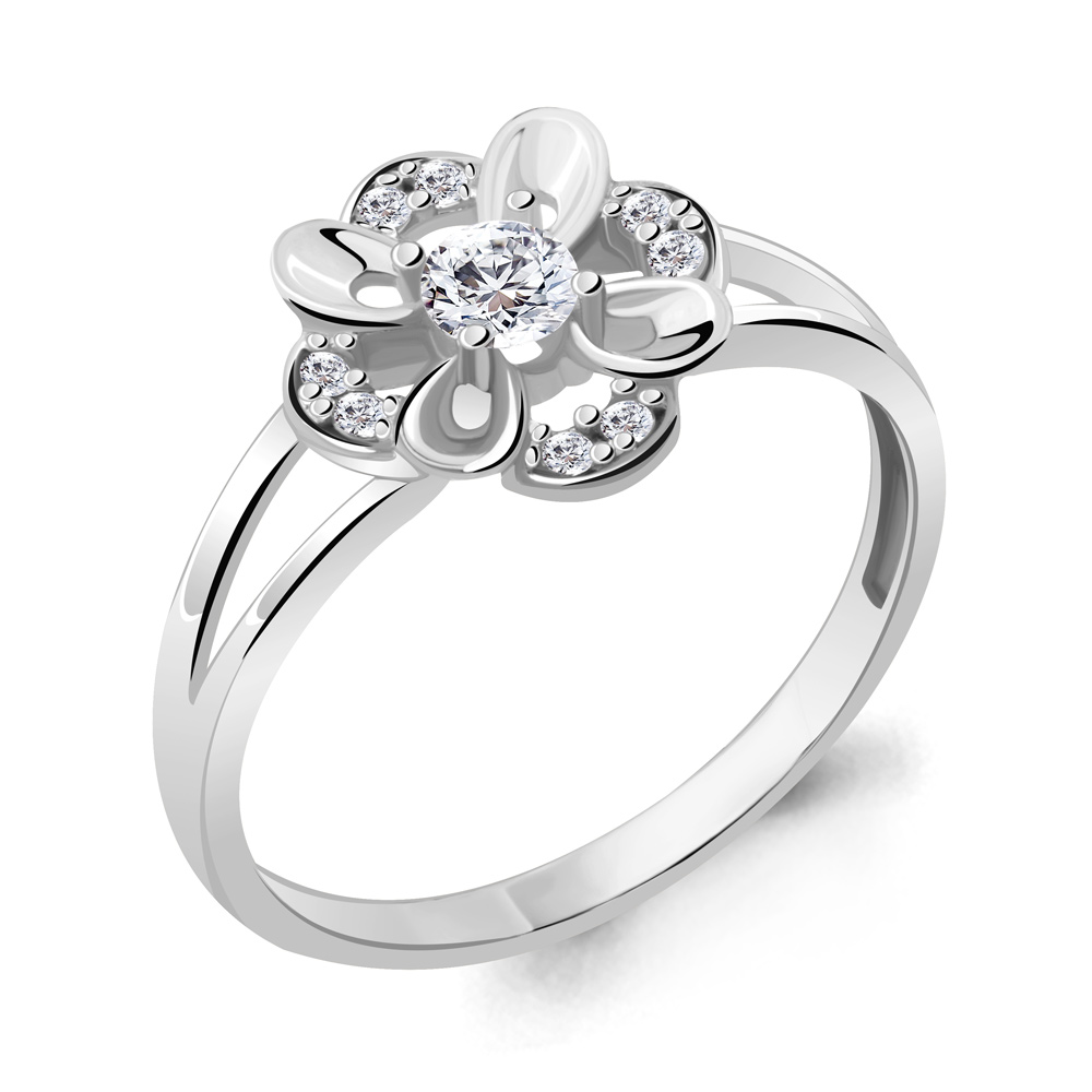 

Кольцо из серебра р. 18,5 AQUAMARINE 68937А_925_р, 68937А_925_р