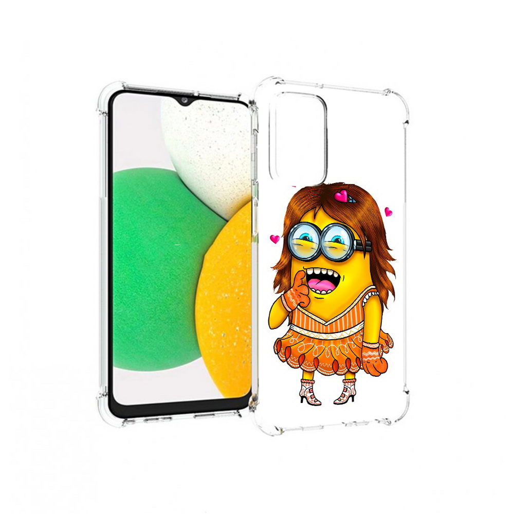 

Чехол MyPads Tocco для Samsung Galaxy A23 Миньон девочка, Прозрачный, Tocco